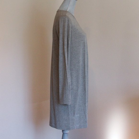 Lou & Grey Signature Soft Bell Sleeve Dress - Gray – Large - Picture 4 of 7